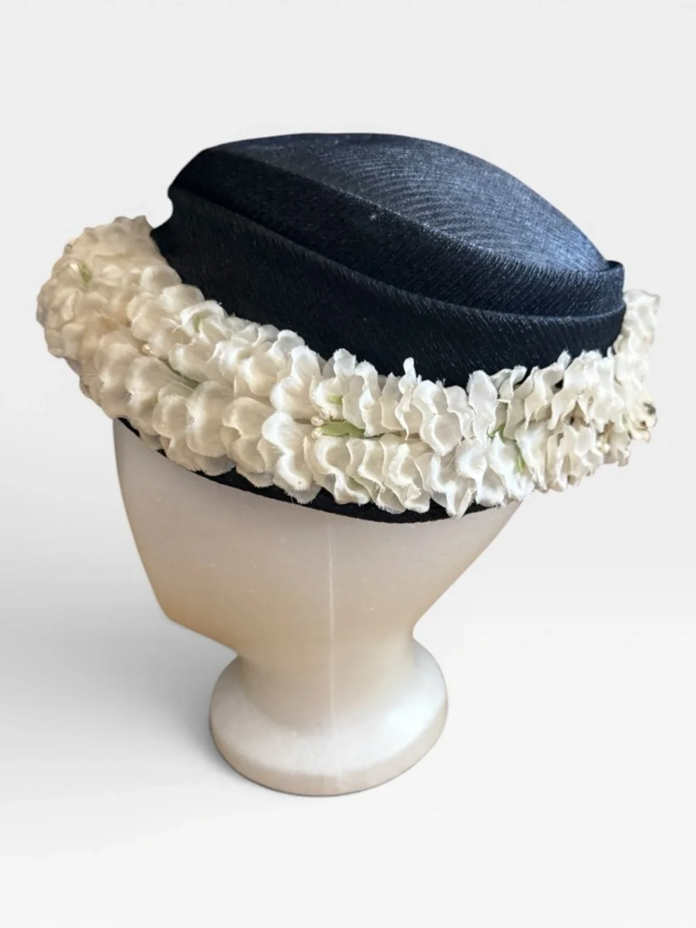 Vintage Floral Pillbox Hat